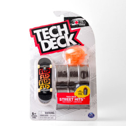 TECH DECK WORLD LIMITED SERIES FINGER FLIP + OBSTACULO FIRE GARBAGE